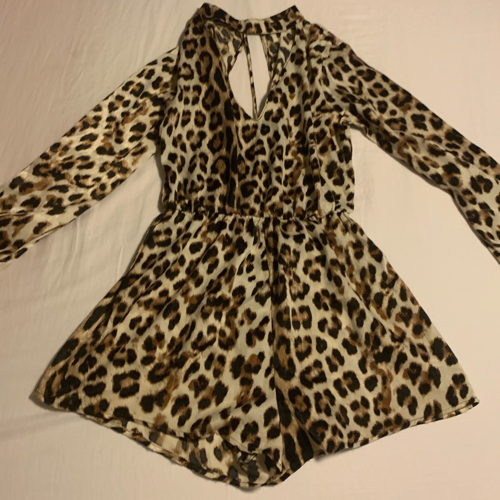 Leopard romper